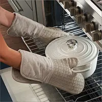 long silicone oven mitts